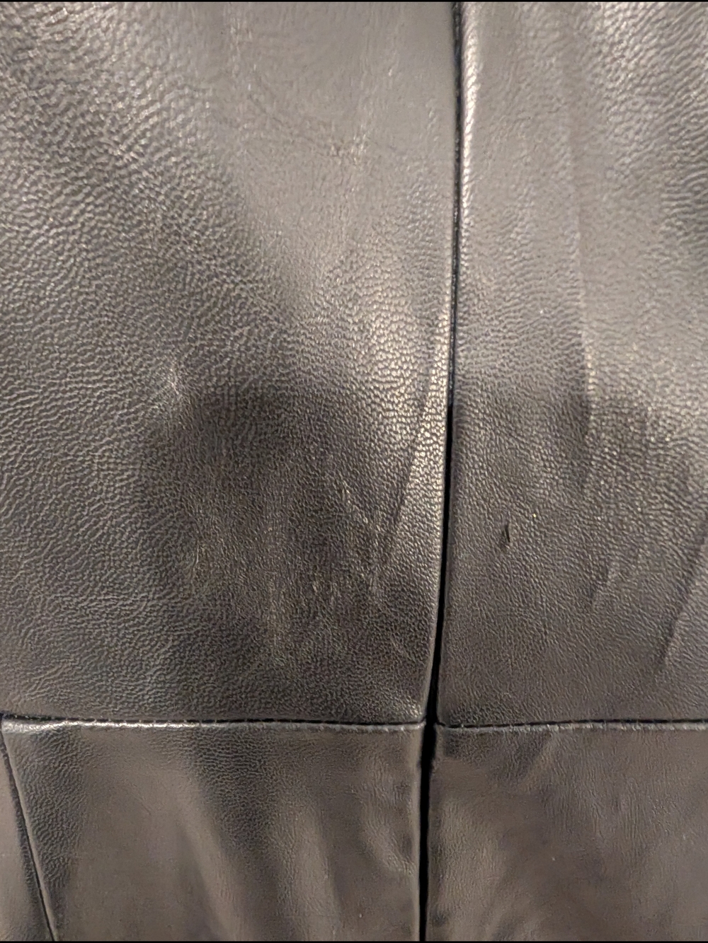 Kittenish Strapless Black Faux Leather Sheath Dress - Picture 5 of 8